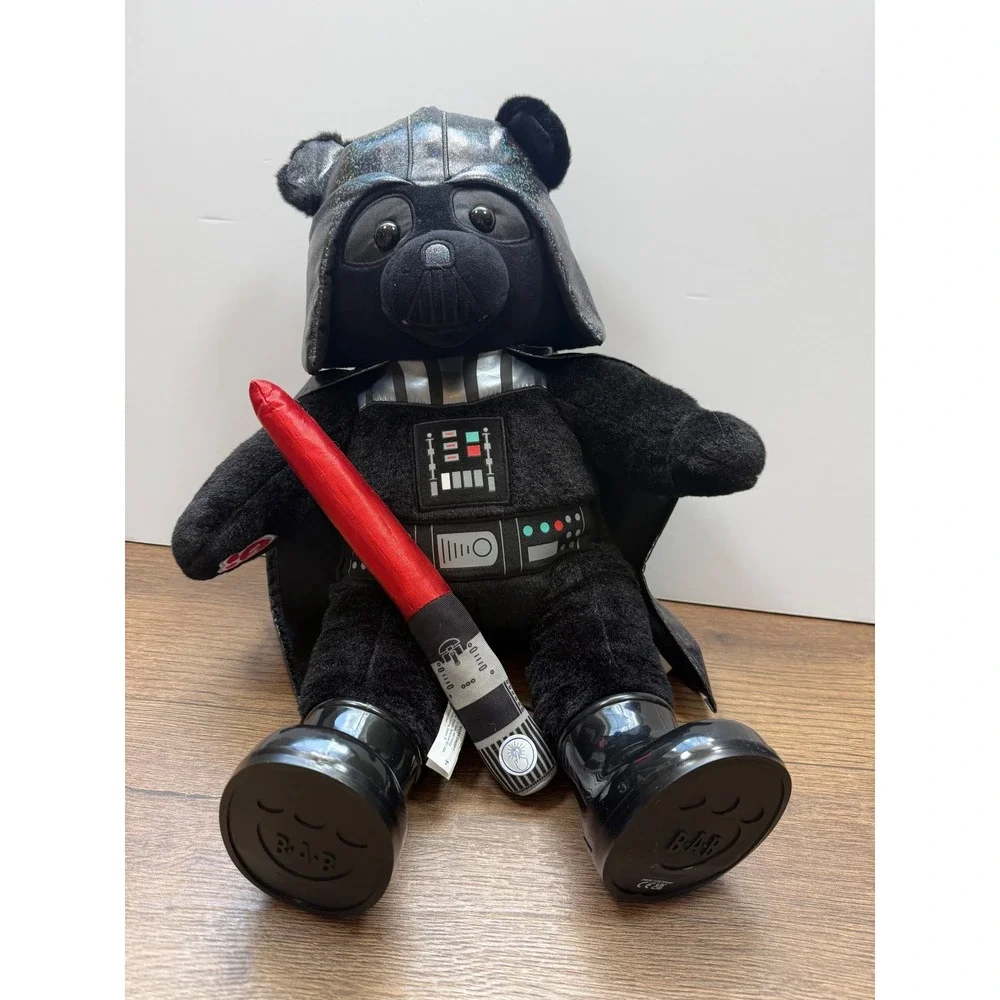 Build-A-Bear Star Wars Darth Vader Plush Bear with Helmet Cape Boots Lightsaber